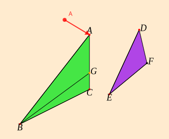 A (move) drag1 move
